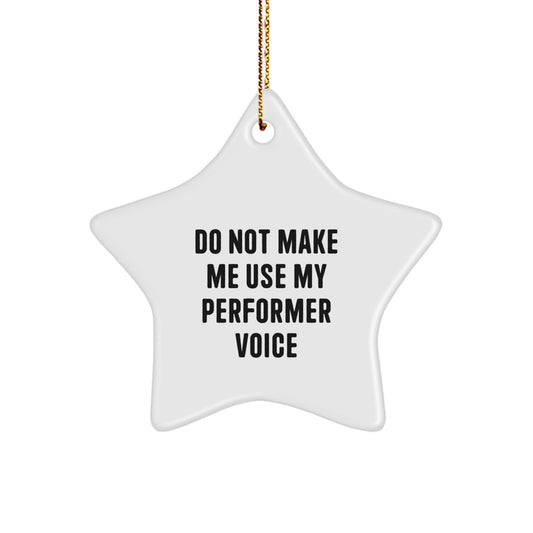 Christmas Gift for Her Performer Star Ornament Present Bright - Image 1
