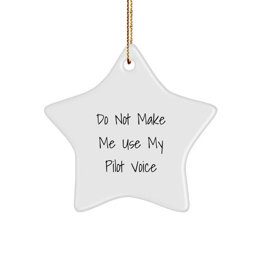 Pilot Favorite Star Ornament for Kids Christmas Gift - Image 1