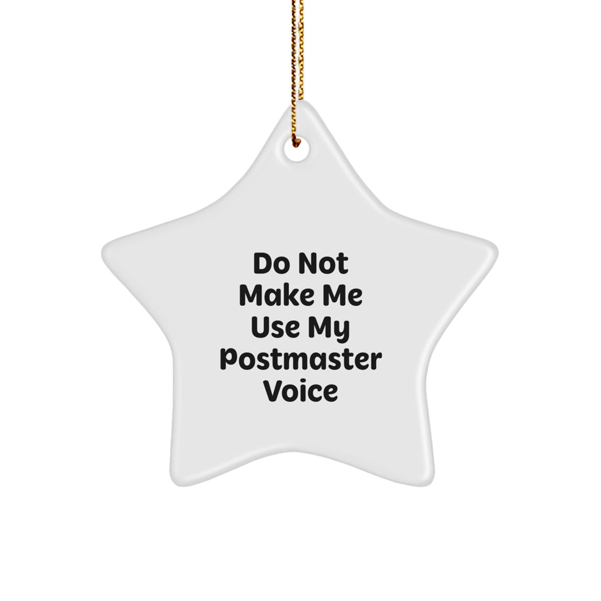 Witty Postmaster Star Ornament Keepsake for Friends Christmas Gift - Image 1