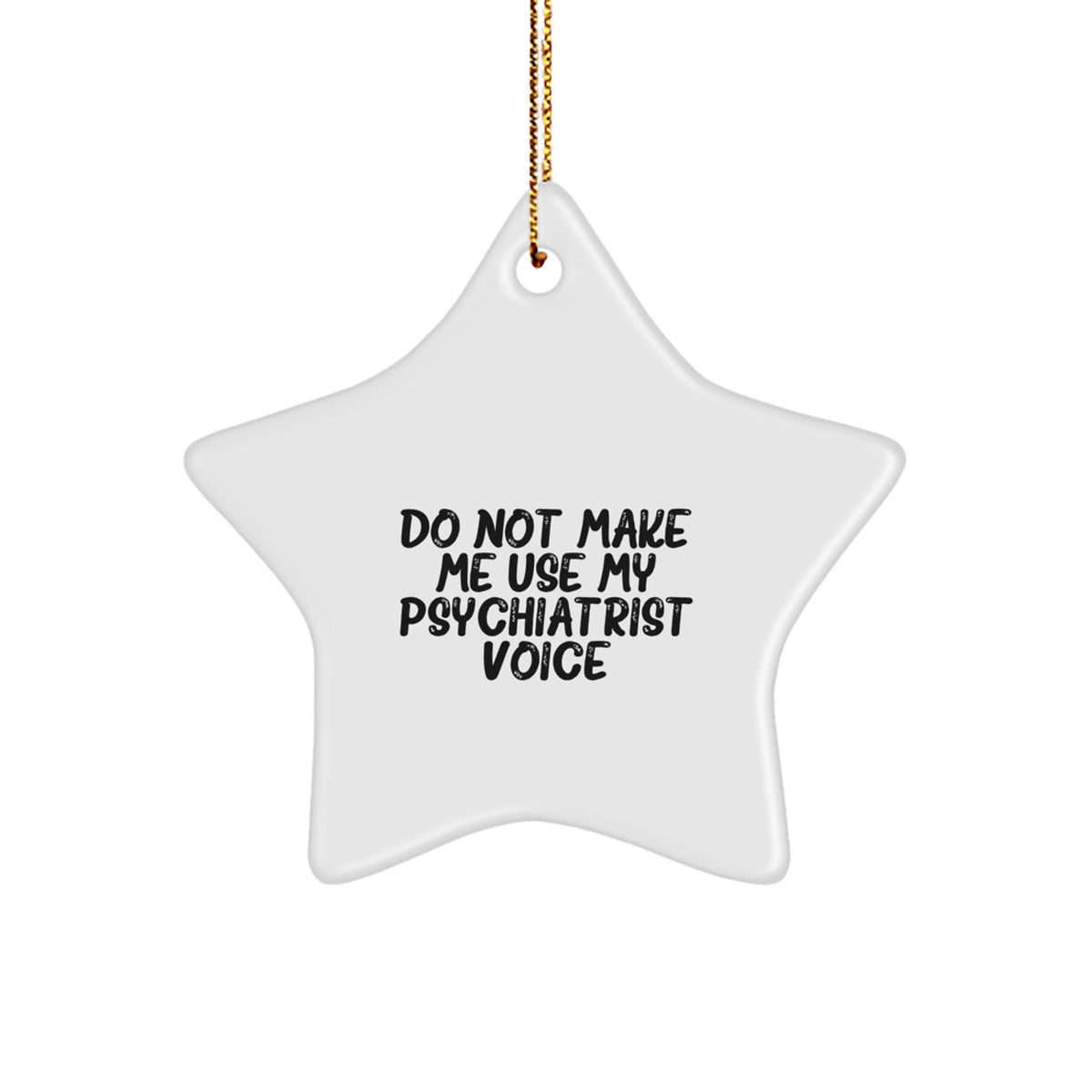 Christmas Gift for Her Psychiatrist Star Ornament Present - Image 1
