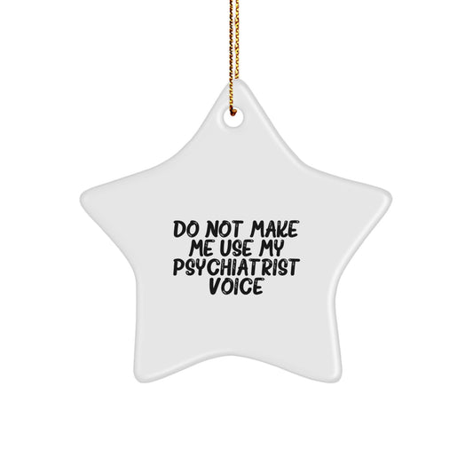 Christmas Gift for Her Psychiatrist Star Ornament Present - Image 1