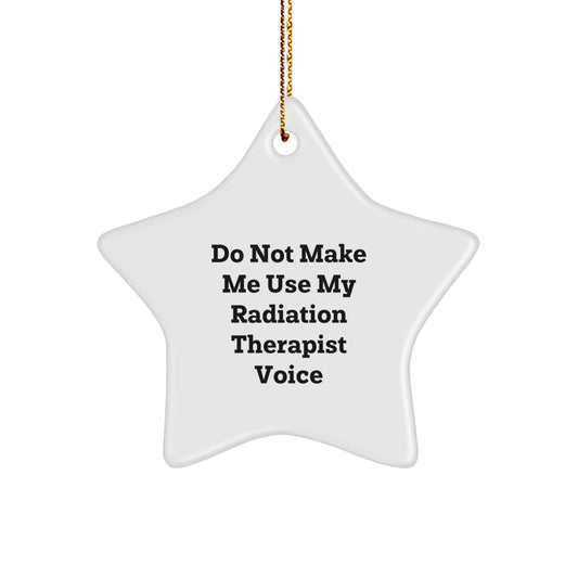 Radiation Therapist Star Ornament Idea for Coworkers Christmas Gift - Image 1