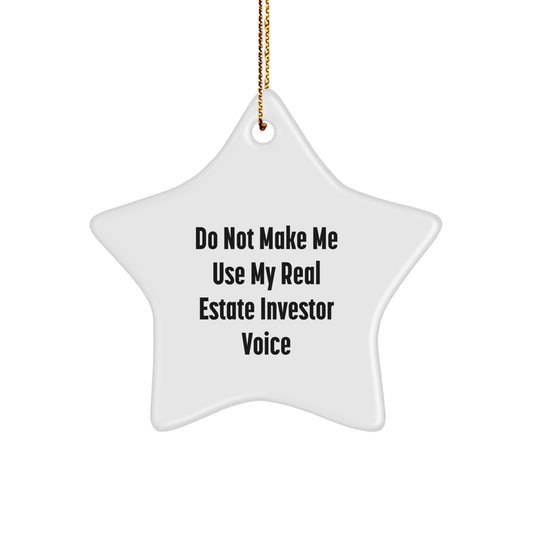 Real Estate Investor Keepsake Christmas Ornament for Him Holiday Gift - Image 1