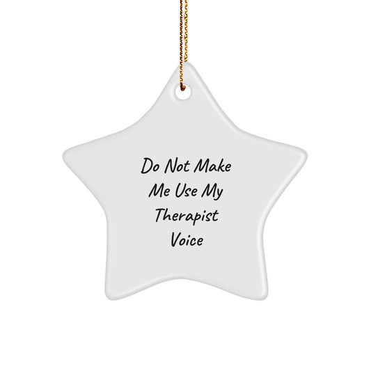 Christmas Gift for Her Therapist Star Ornament Present - Image 1