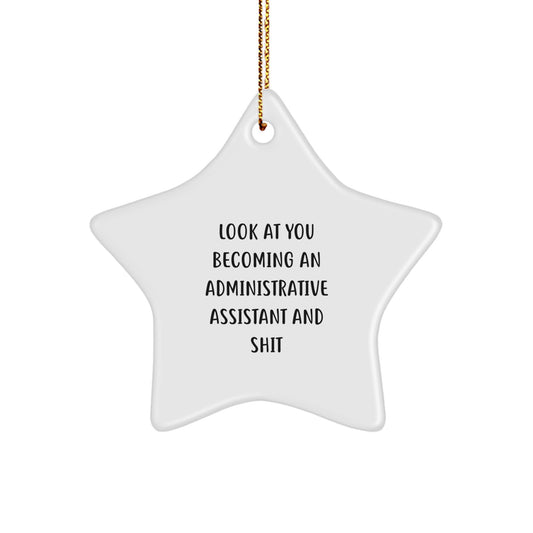 Administrative Assistant Keepsake Christmas Ornament for Him Gift - Image 1