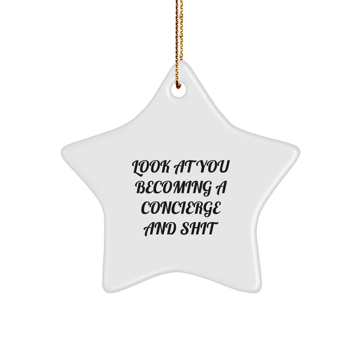 Concierge Star Ornament Idea for Coworkers Christmas Gift - Image 1