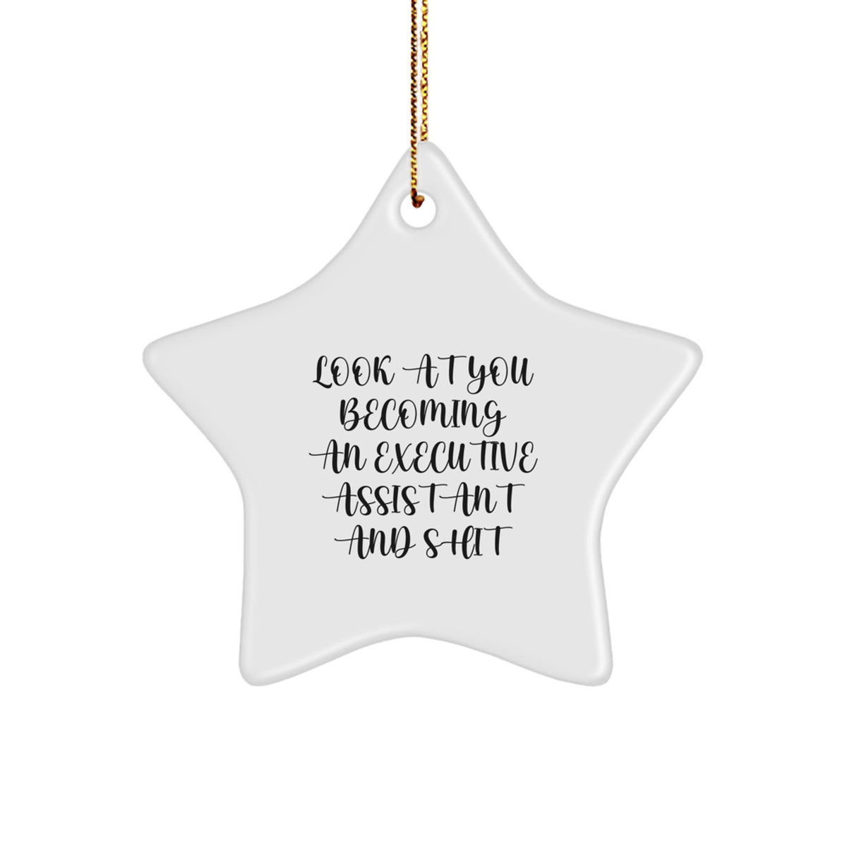 Executive Assistant Surprise Star Ornament for Family Christmas Gift - Image 1