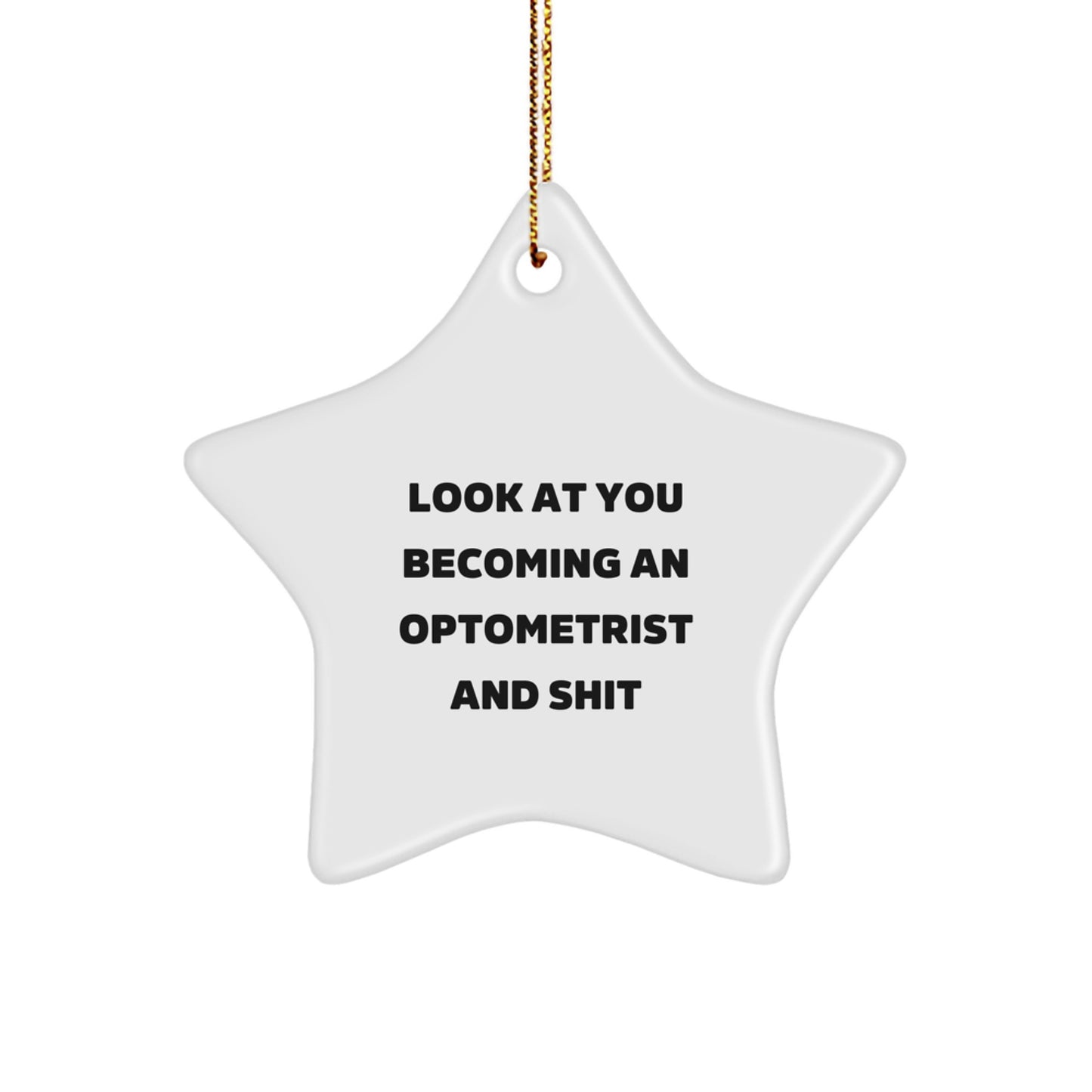 Funny Optometrist Gifts for Men, Women, Friends, Coworkers, Family - Star Ornament, Christmas Unique Gifts from Men, Women, Friends, Family - Image 1