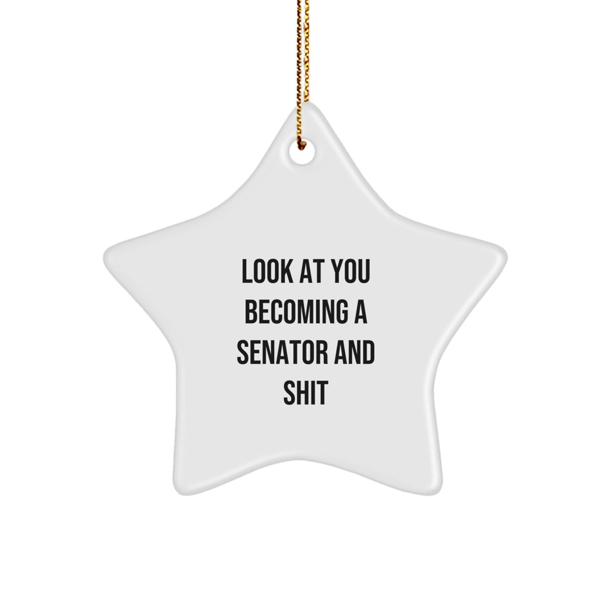 Senator Star Ornament Idea for Coworkers Office Christmas Gift - Image 1