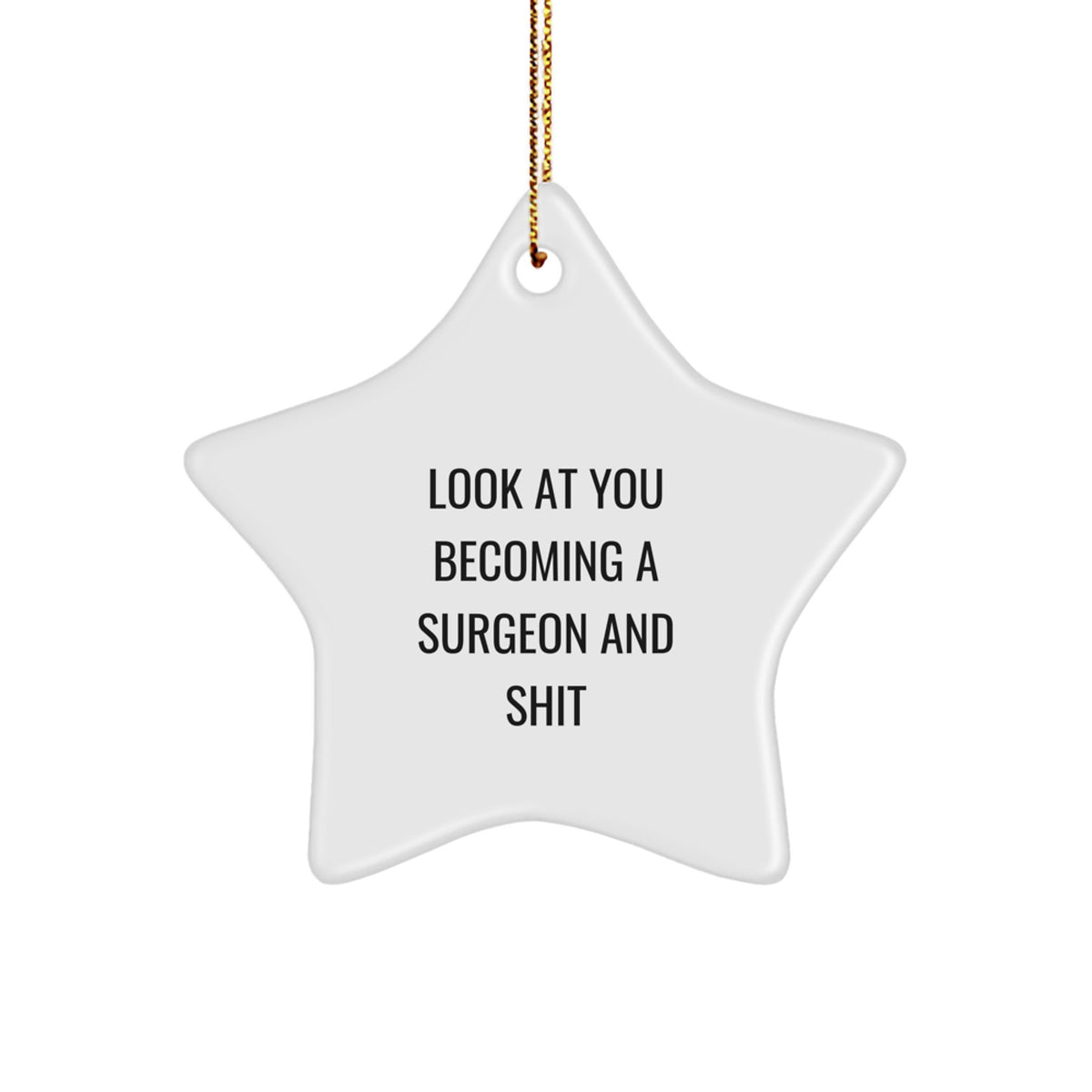 Christmas Ornament for Coworkers Funny Surgeon Gift Idea - Image 1