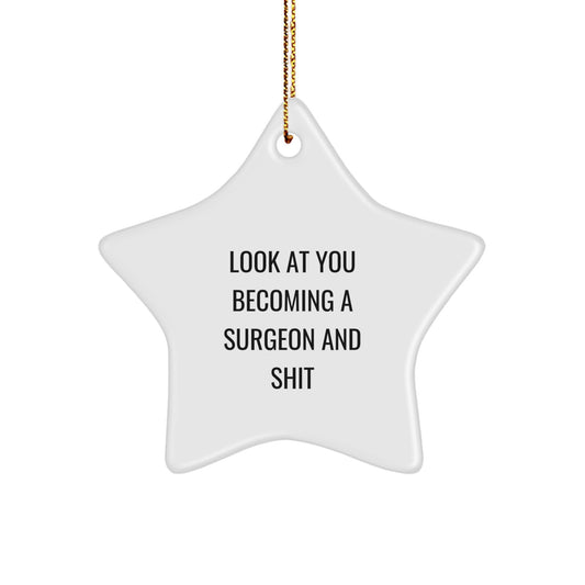 Christmas Ornament for Coworkers Funny Surgeon Gift Idea - Image 1