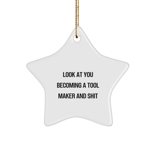 Tool Maker Keepsake Christmas Ornament for Him Gift – Holiday Tree Decor - Image 1