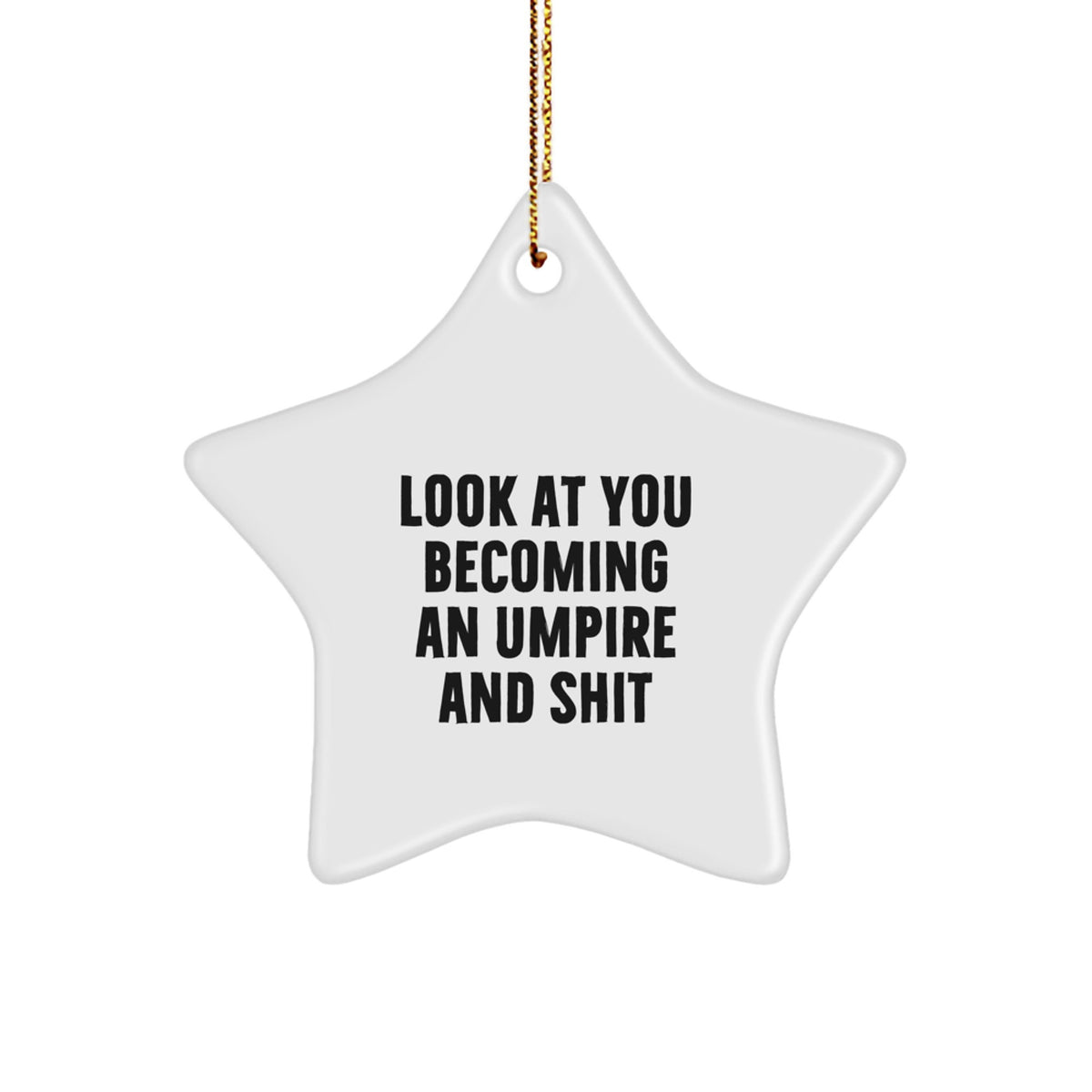 Umpire Star Ornament Christmas Gift for Coworkers Idea Surprise - Image 1