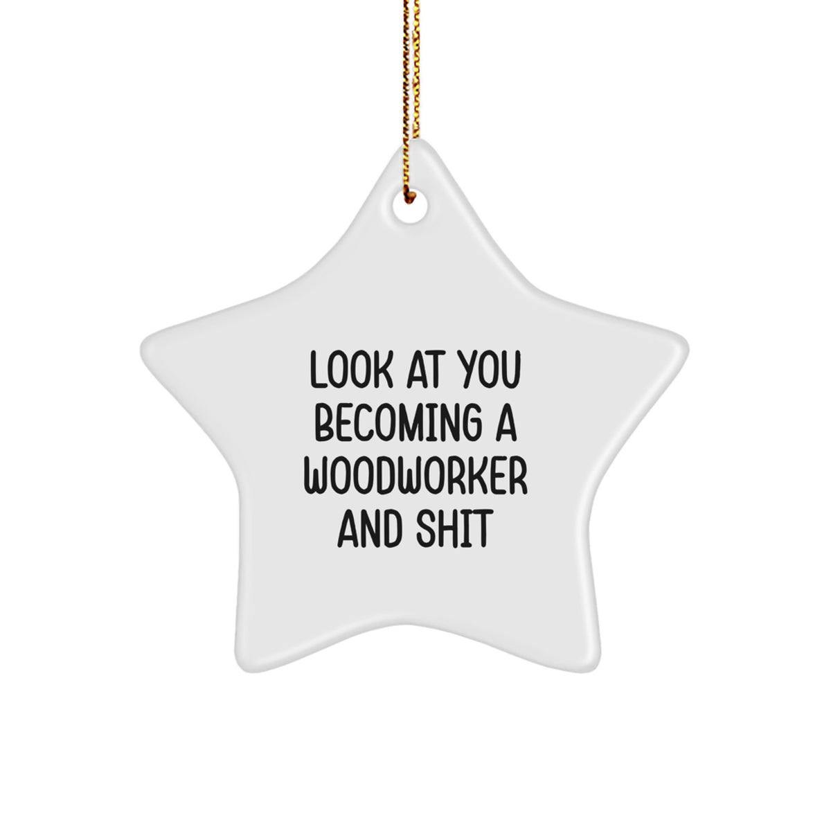 Woodworker Keepsake Christmas Ornament for Him Gift - Image 1