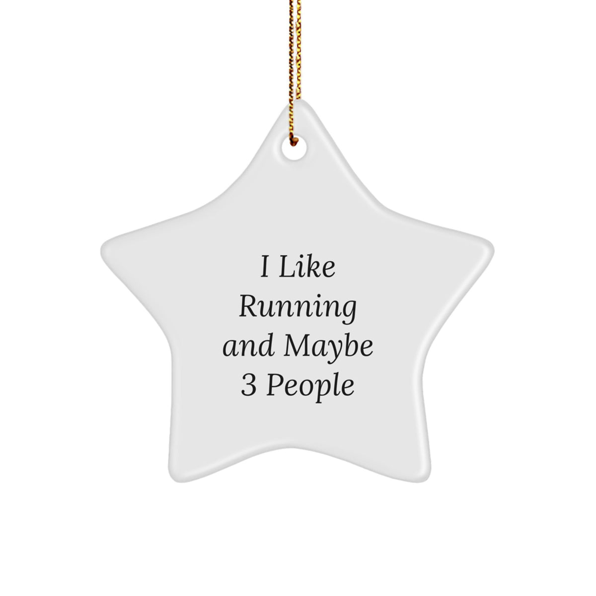 Favorite Running Christmas Ornament Gift for Kids - I Like Running And - Image 1