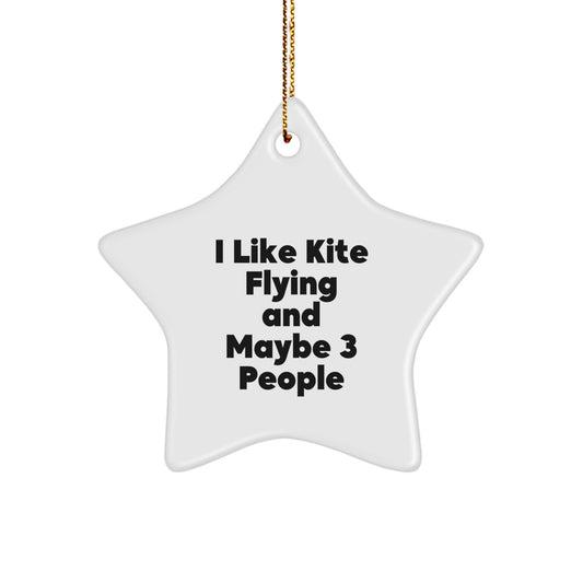 Funny Kite Flying Star Ornament Gifts from Men to Friends for Christmas Unique Decorations - Image 1