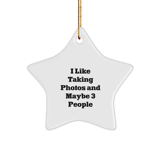 Photography Gift Favorite Christmas Ornament for Kids – I Like Taking - Image 1