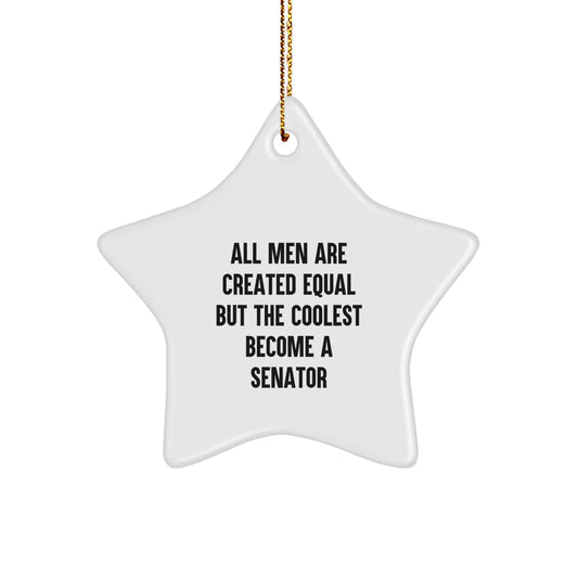 Christmas Unique Gift Senator Star Ornament for Her Present Coolest - Image 1