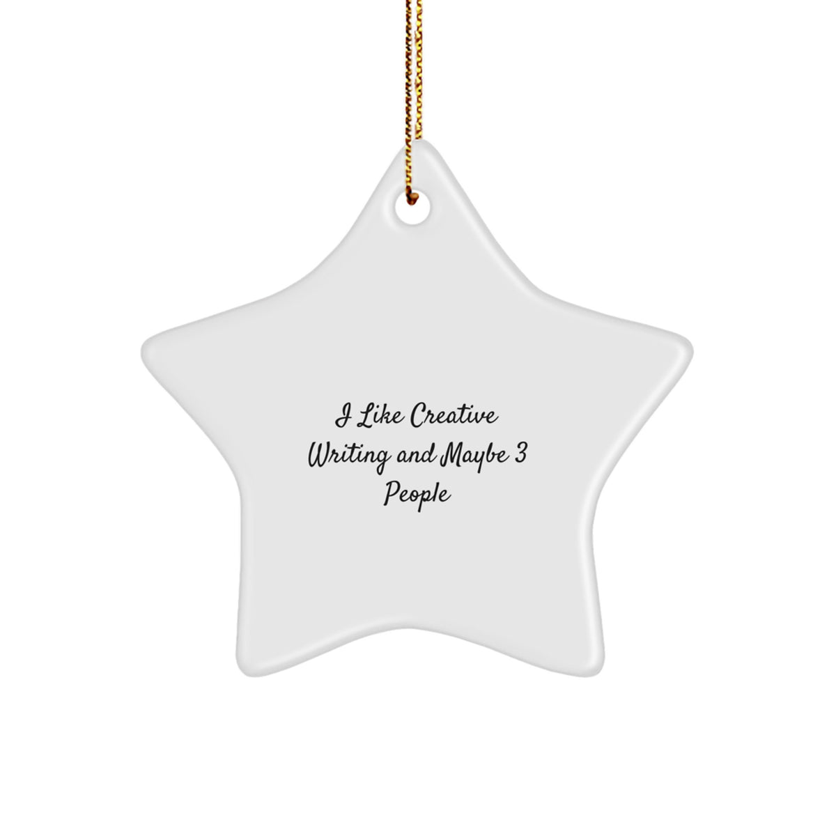 Creative Writing Star Ornament for Family Treasure Christmas Gift - Image 1