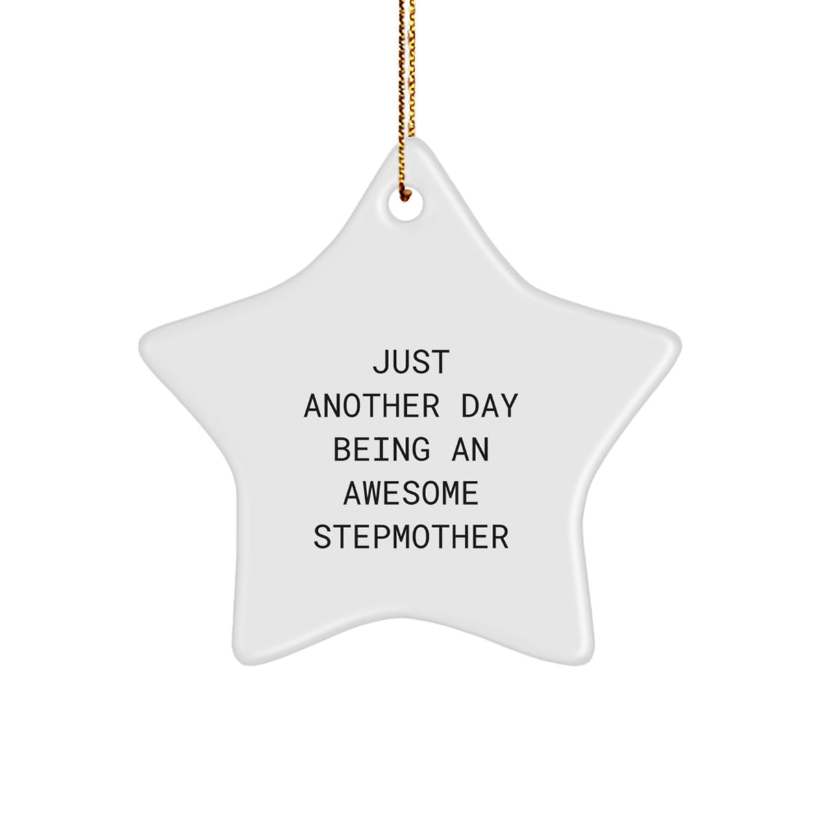 Quirky Stepmother Star Ornament Novelty Christmas Gift for Friends - Image 1