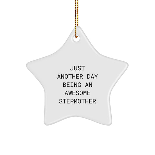 Quirky Stepmother Star Ornament Novelty Christmas Gift for Friends - Image 1