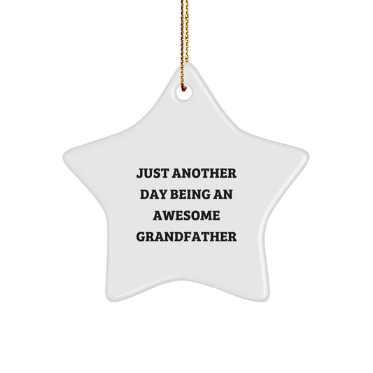 Grandfather Christmas Ornament Gift for a Son - Treasure Just Another - Image 1