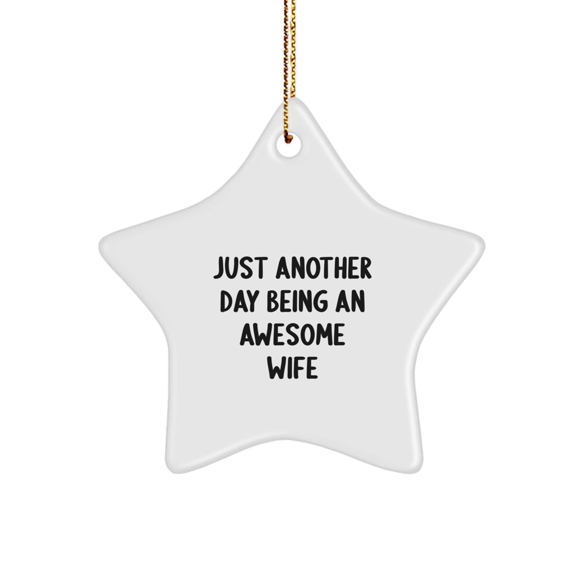 Favorite Wife Star Holiday Christmas Ornament Gift for a Sister - Image 1