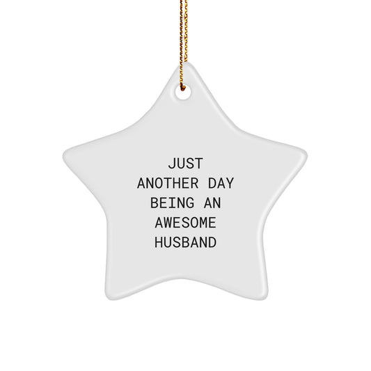 Husband Keepsake Christmas Ornament Gift for Him - Image 1