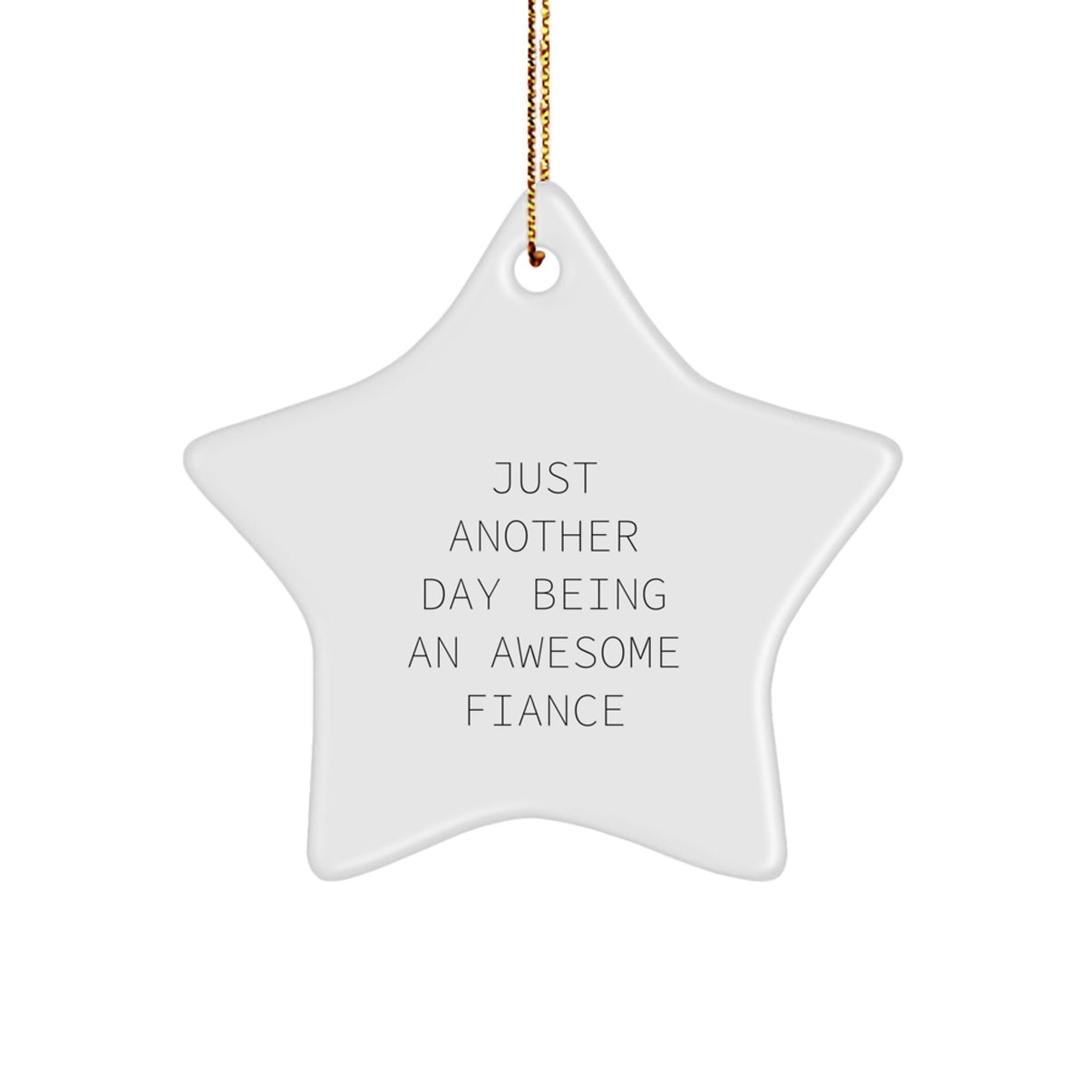 Fiance Novelty Christmas Ornament Gift for Friends - Image 1