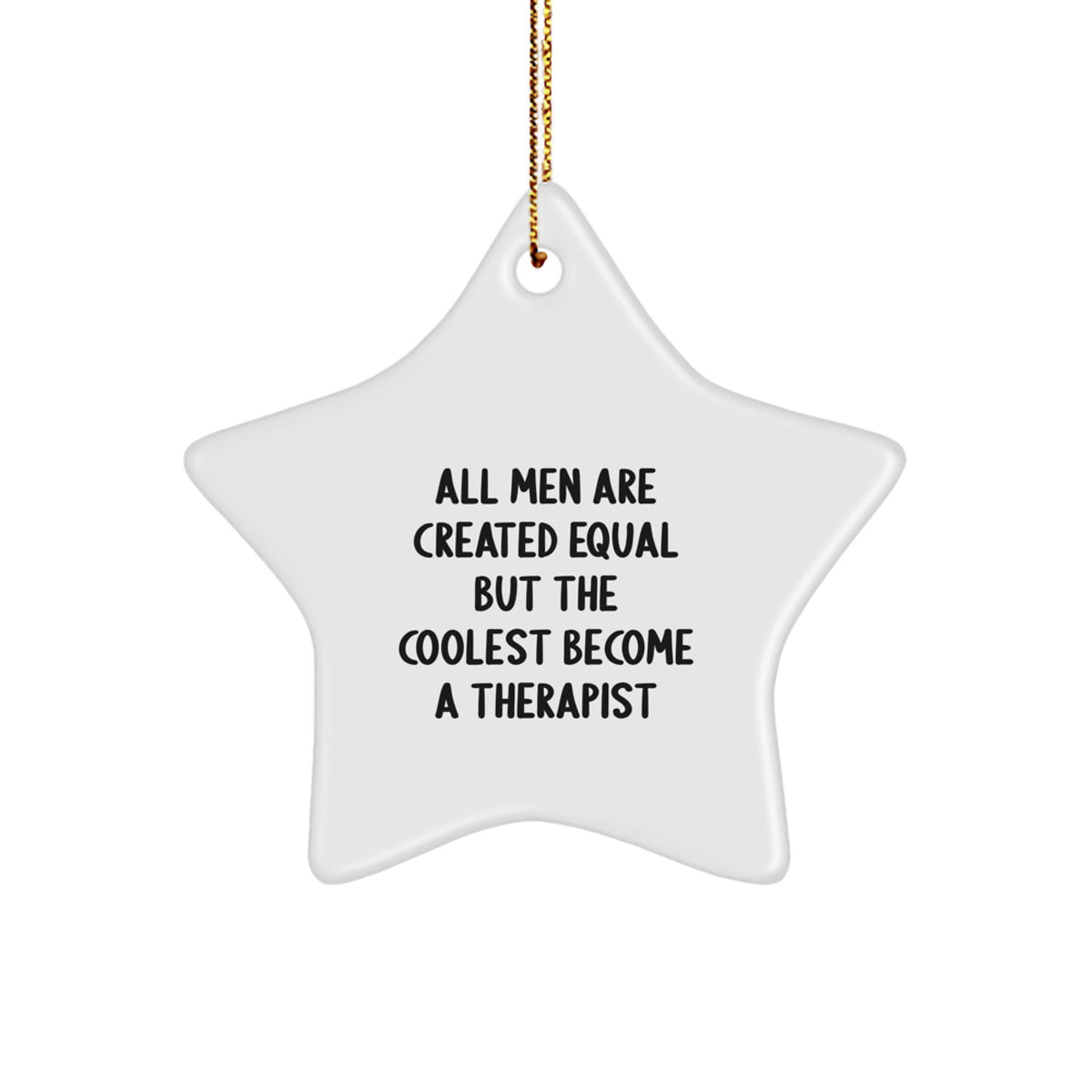 Therapist Keepsake Bright Holiday Christmas Ornament for Him Gift - Image 1