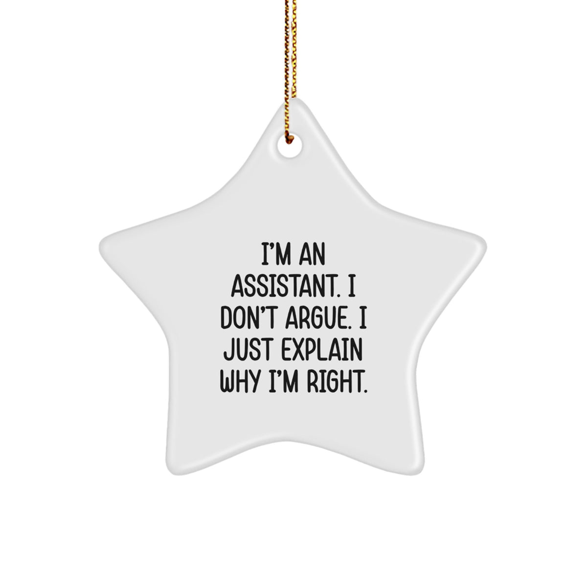 Assistant Keepsake Christmas Ornament for Him Gift - Image 1