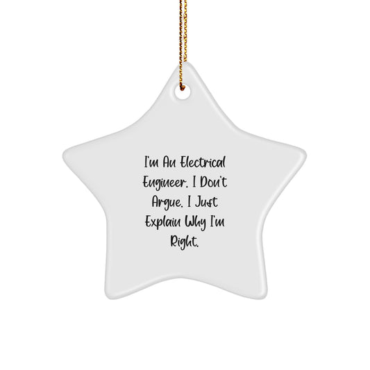 Electrical Engineer Keepsake Christmas Ornament for Him Gift - Image 1