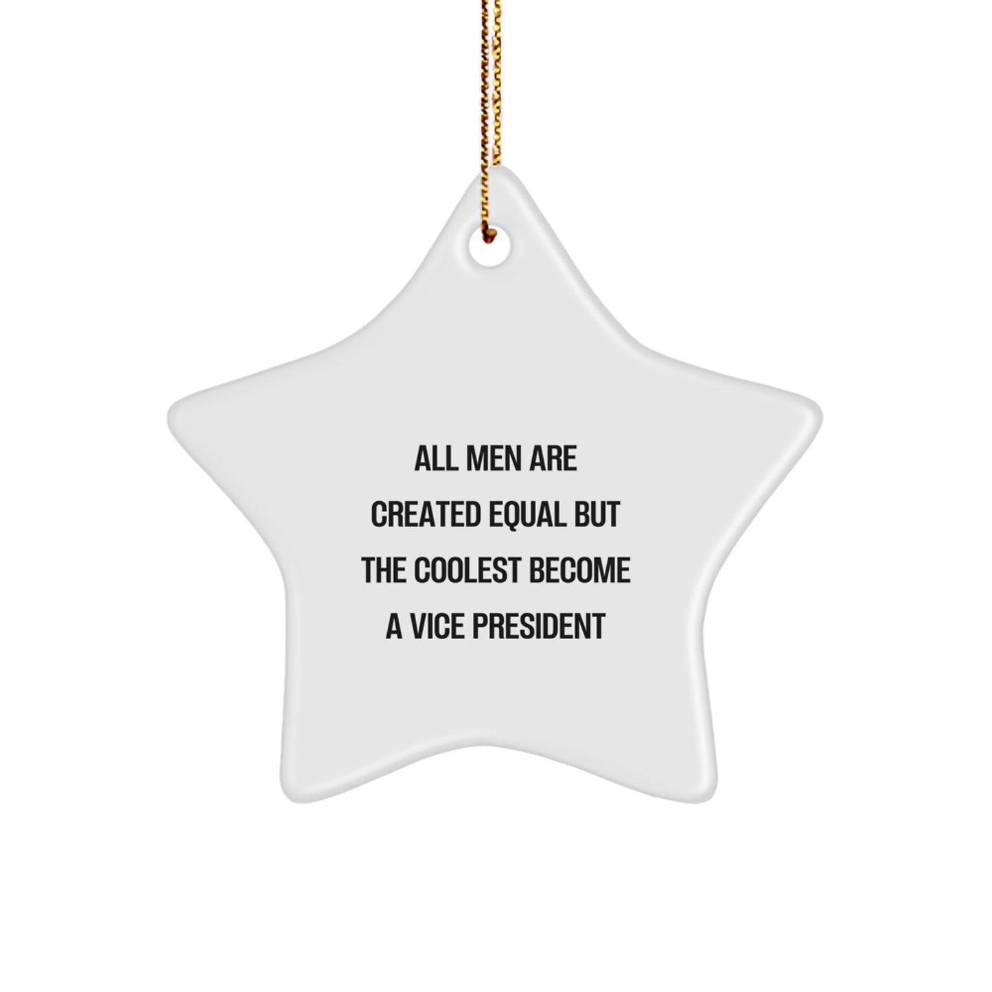 Funny Vice President Star Ornament Gifts for Men Funny Office Decorations Christmas Unique Gifts from Friends to Vice President - Image 1