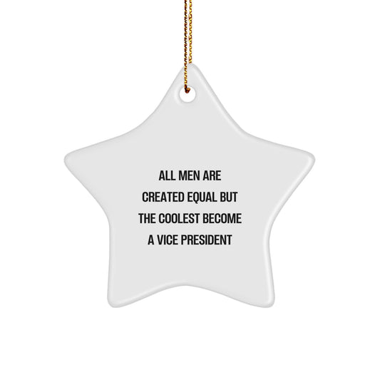 Funny Vice President Star Ornament Gifts for Men Funny Office Decorations Christmas Unique Gifts from Friends to Vice President - Image 1