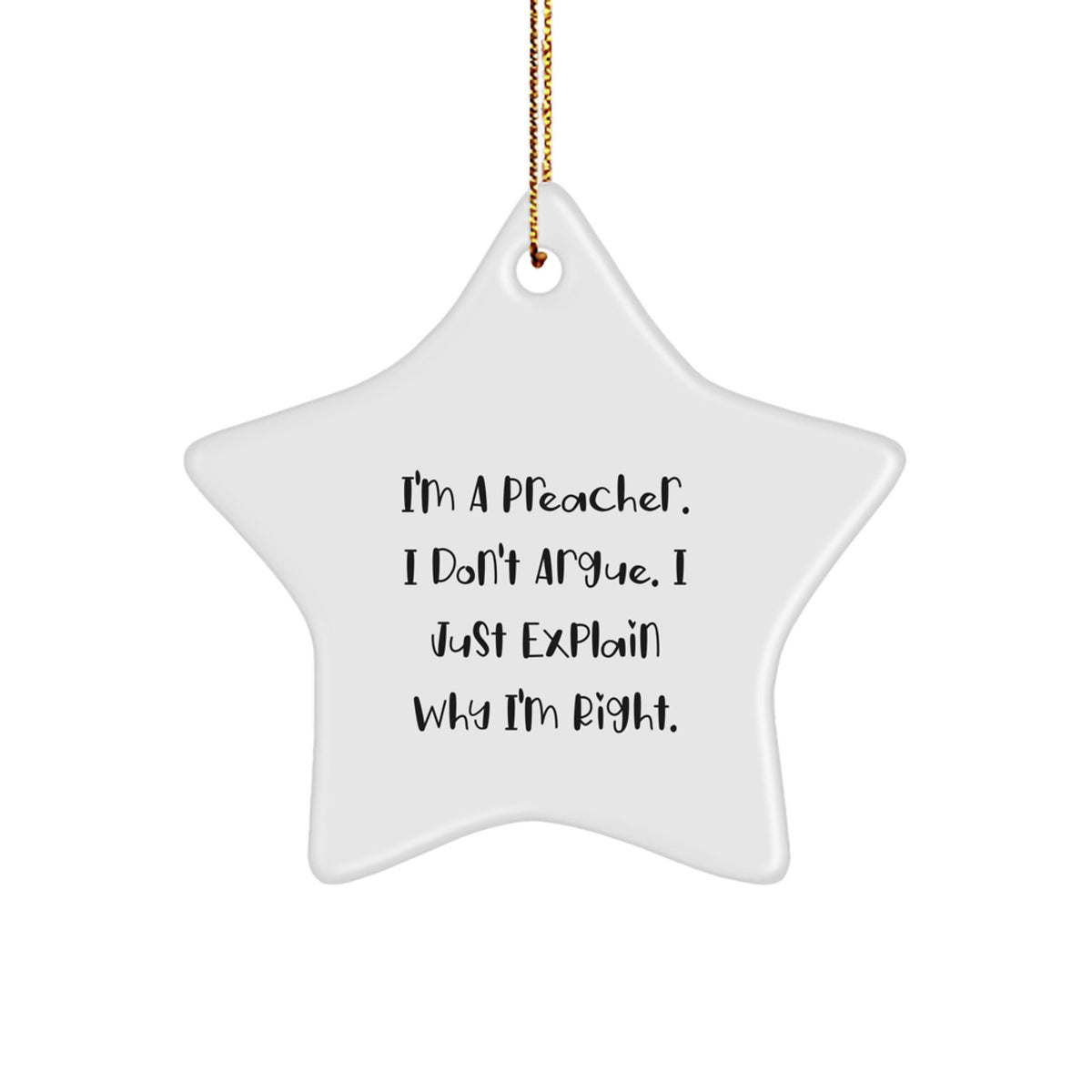 Christmas Gift Surprise Preacher Star Ornament Festive for Teens - Image 1
