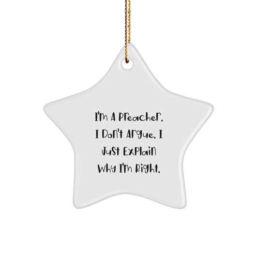 Christmas Gift Surprise Preacher Star Ornament Festive for Teens - Image 1