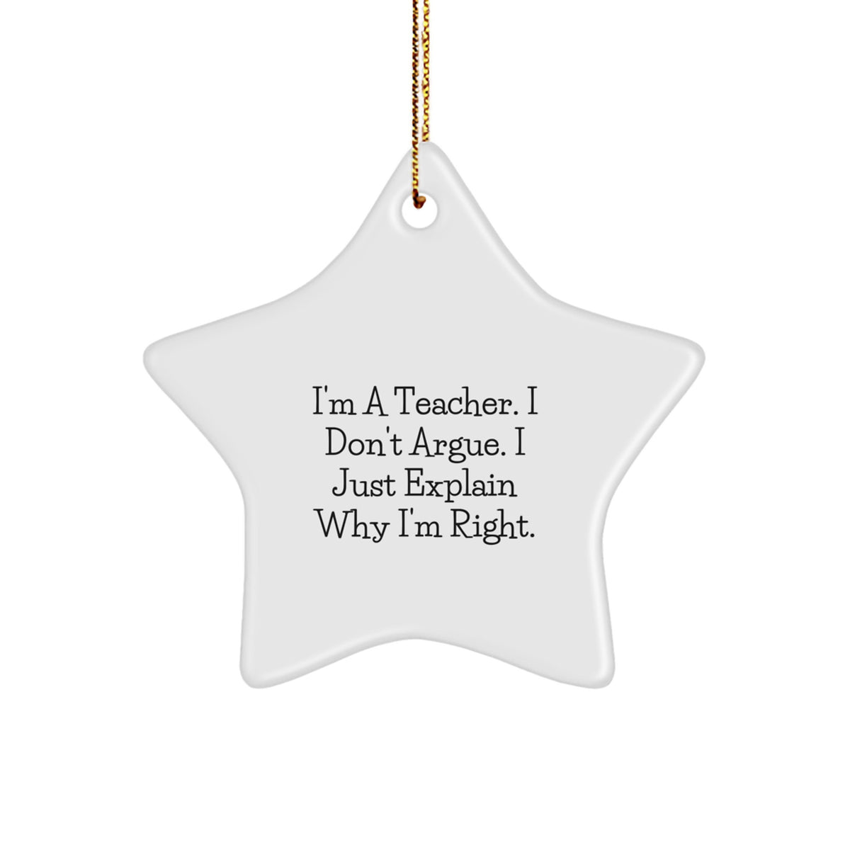 Christmas Ornament Gift for Coworkers Teacher's Explanatory Idea - Image 1