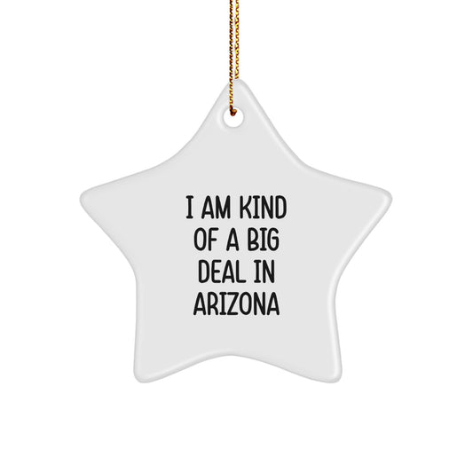 Funny Arizona Star Ornaments Gifts from Men to Family, Arizona Unique Christmas Decorations, I Am Kind Of A Prime Selection In Arizona - Image 1