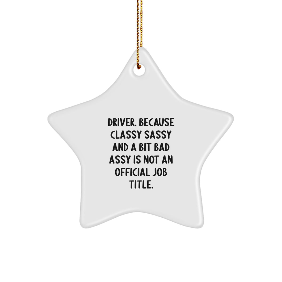 Christmas Gift for Her Driver Star Ornament Present - Image 1
