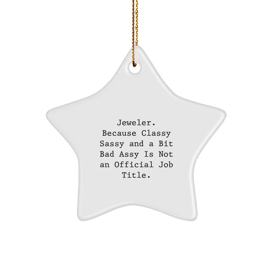Funny Jeweler Gifts from Men for Women Christmas Unique Star Ornaments - Image 1