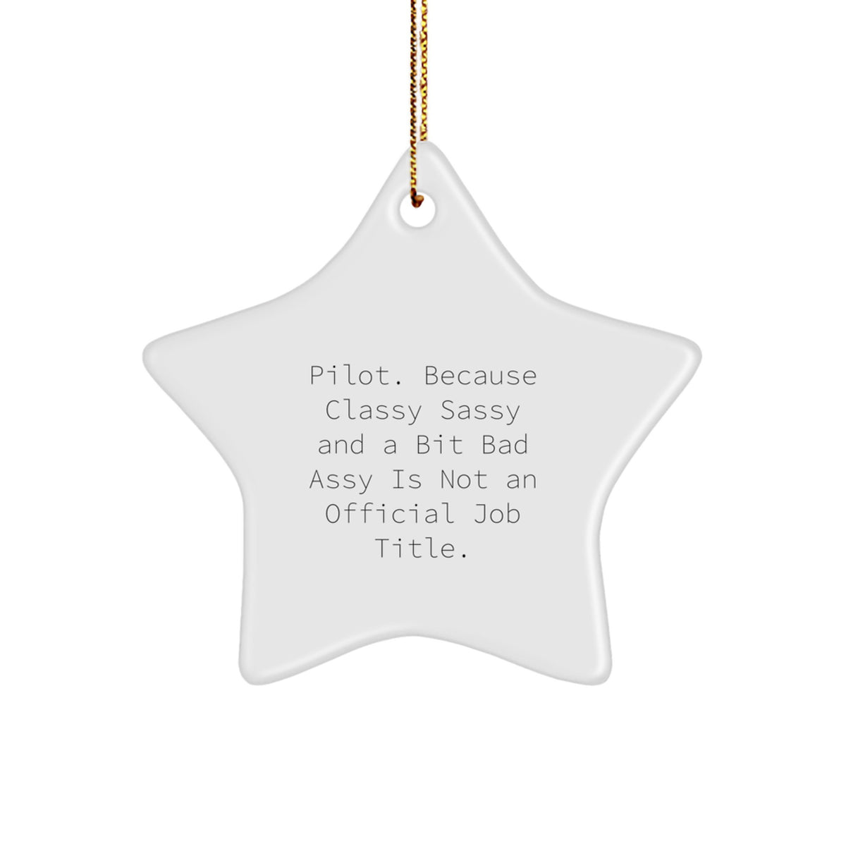 Pilot Favorite Star Ornament for Kids Christmas Gift Surprise Bright Joy - Image 1