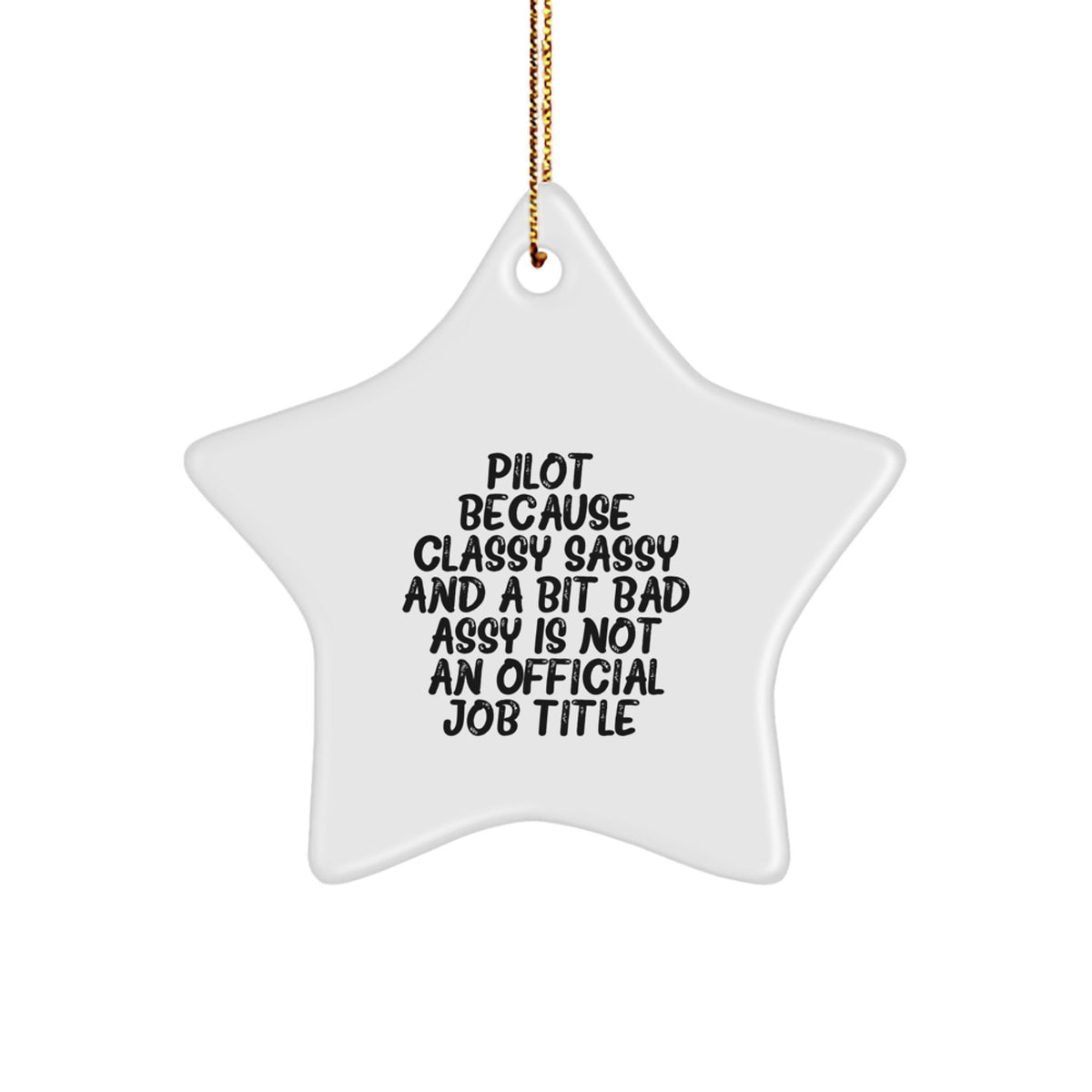Pilot Christmas Ornament Gift for Family - Classy, Sassy Treasure - Image 1
