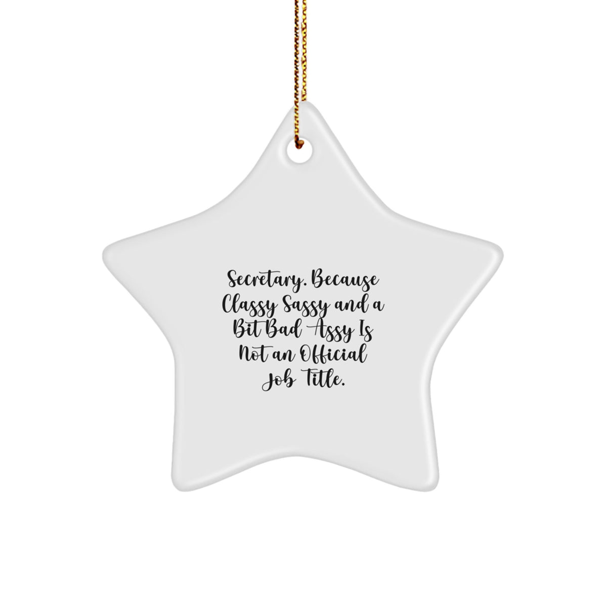 Secretary Christmas Ornament Gift for Family - Classy, Sassy Treasure - Image 1