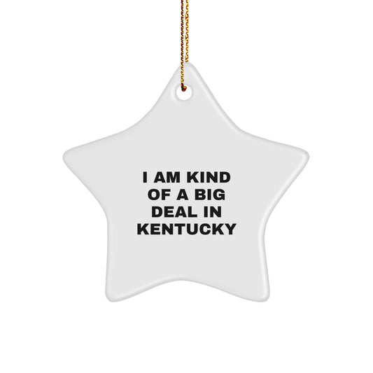 Kentucky Star Ornament I Am Kind Of A Prime Selection Christmas Unique Gift for Men from Kentucky - Image 1