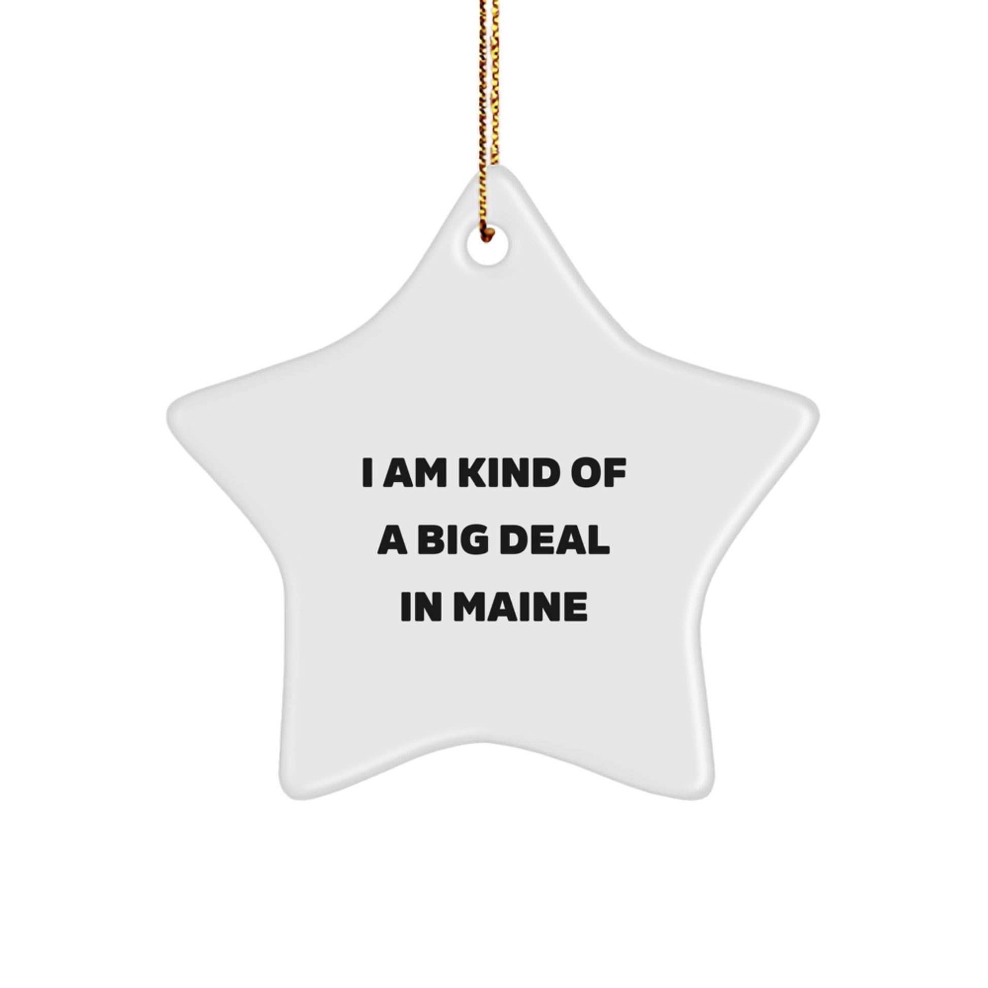 Funny Maine Star Ornament I Am Kind Of A Prime Selection In - Unique Gifts from Maine to Family - Image 1