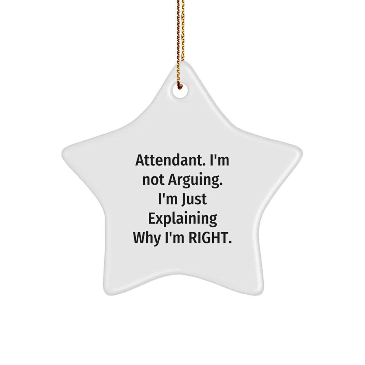 Christmas Gift for Her - Attendant Present I'm Not Arguing, I'm Right - Image 1