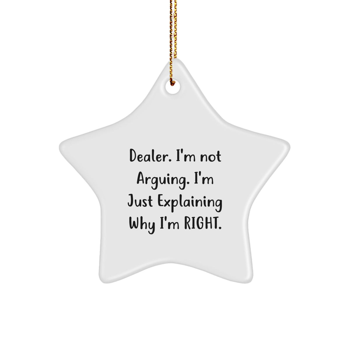 Dealer Christmas Ornament for Family - Treasure Explaining Gift - Image 1