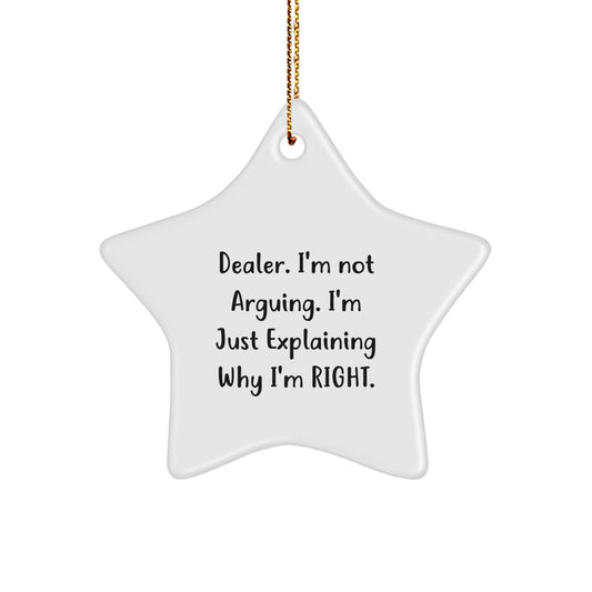 Dealer Christmas Ornament for Family - Treasure Explaining Gift - Image 1