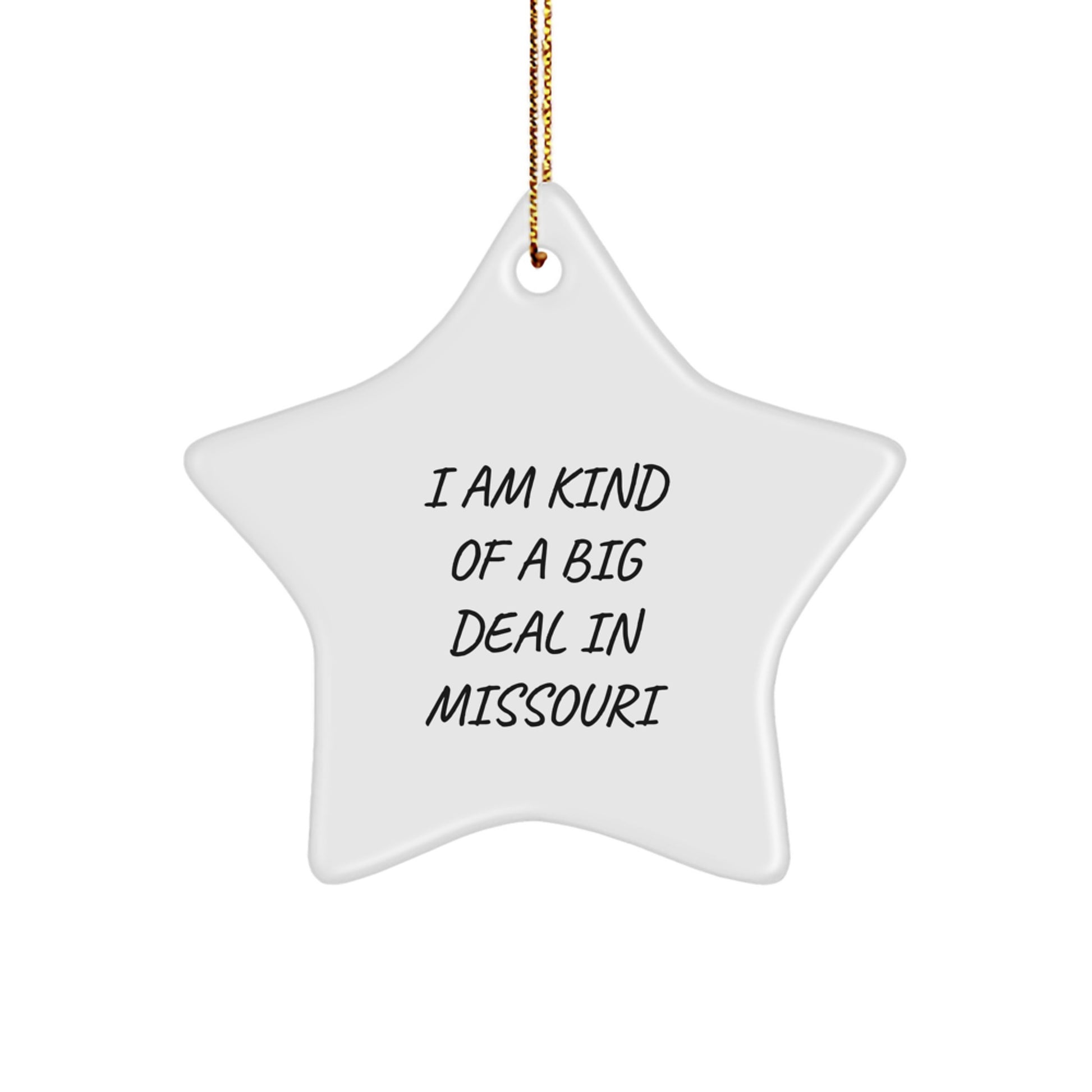 Missouri Keepsake Star Ornament for Him Christmas Gift - Image 1