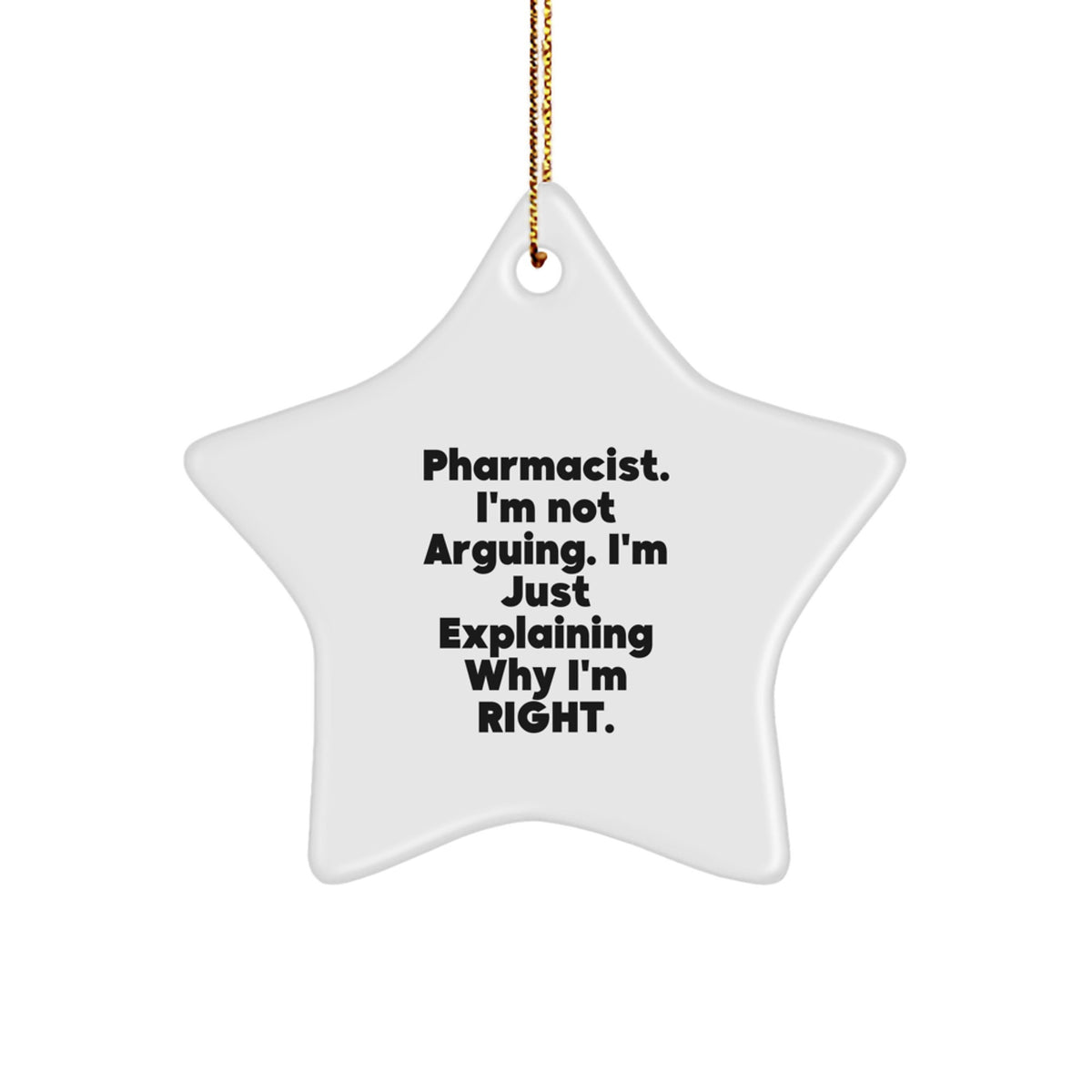 Pharmacist Star Ornament for Kids Favorite Bright Christmas Gift - Image 1